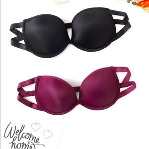Two Strapless Push Up Bras